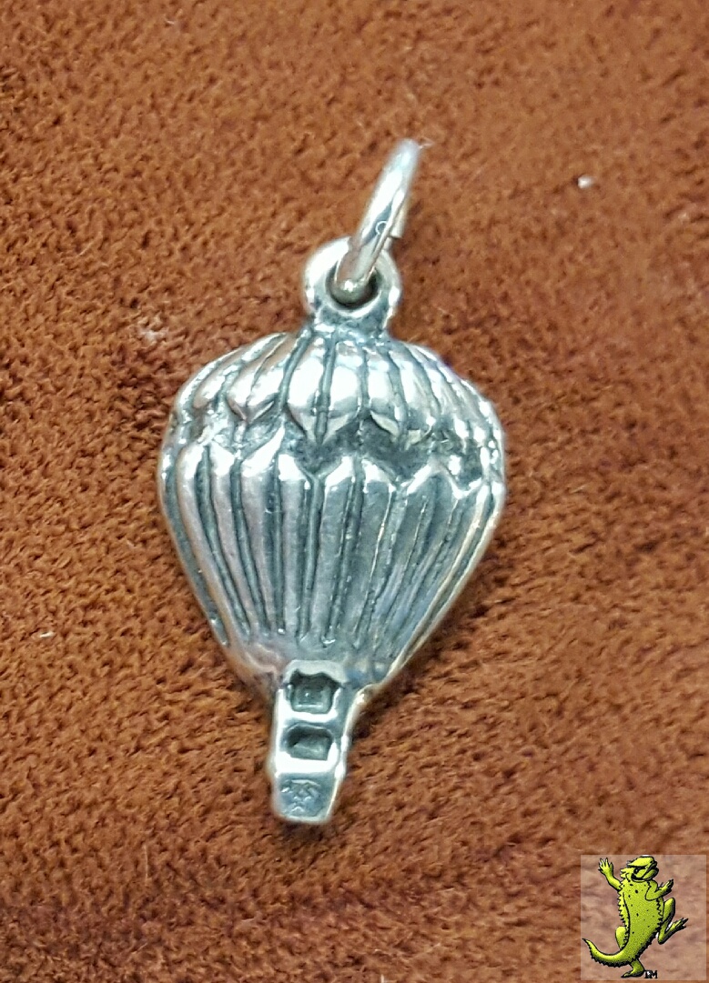 1 Sided Balloon Charm in Sterling Silver