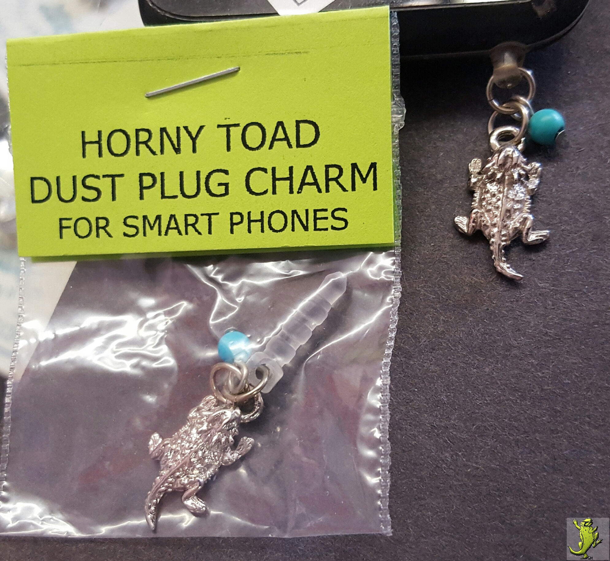 Horny Toad Dust Plug Charm - Click Image to Close