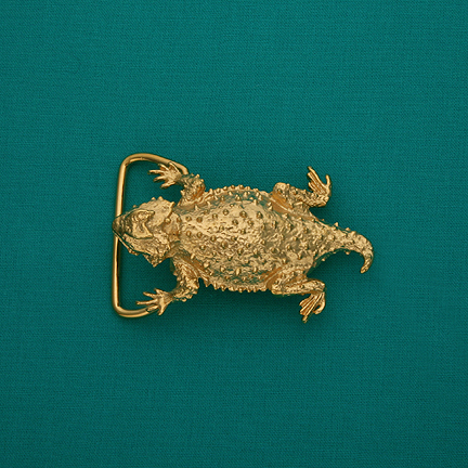 Horny Toad Small Belt Buckle - 2.75" - Click Image to Close
