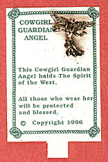 Cowgirl Guardian Angel - Click Image to Close