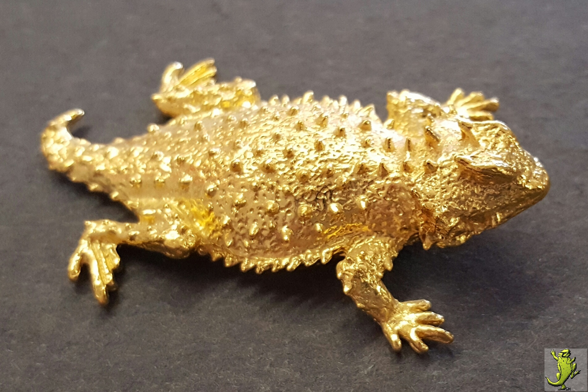 Horny Toad Paperweight - 3" Short Horned - Click Image to Close