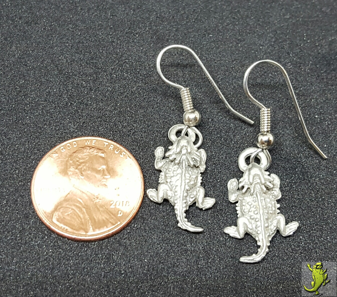 Tiny Toad French Hook Earrings - 1/2"