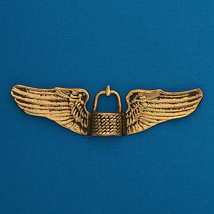 Large Crew Wings Pin - 2.75" - Click Image to Close
