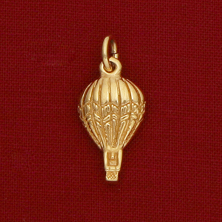 Vermeil Balloon Charm, 24K over Sterling Silver - Click Image to Close