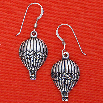Sterling Silver Medium Balloon Earrings - 3/4"