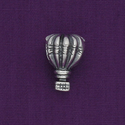 Sterling Silver Fluted Balloon Charm - Click Image to Close