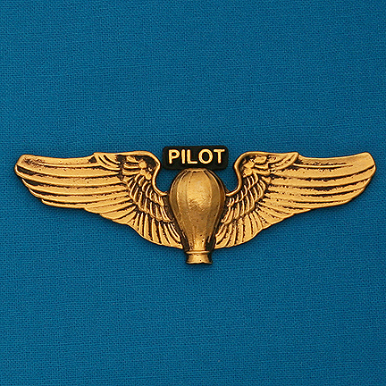 Large Pilot Wings Pin with "PILOT" - 3" - Click Image to Close