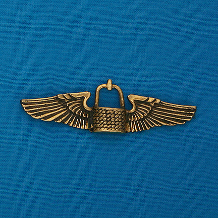 Small Crew Wings Pin - 2.25" - Click Image to Close