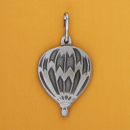 Pewter Balloon Zipper Pull - 1"