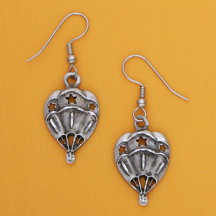 1" Balloon Earrings on French Hooks