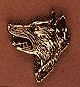 Large Wolf Head Scatter Pin