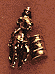 Small Barrel Racer Scatter Pin