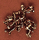 Large Bronco Rider Scatter Pin