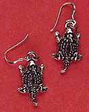 Sterling Silver Drop Earrings on sterling french hooks (1 inch)