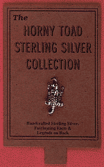 Sterling Silver horny toad charm. Approx. 5/8"