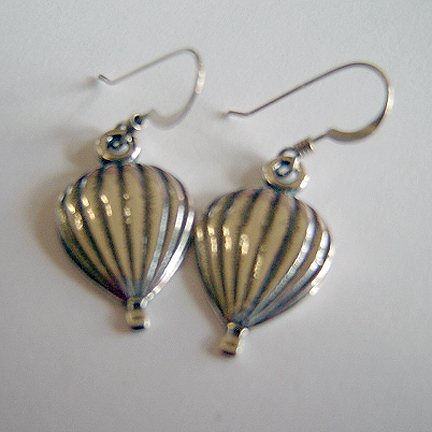 Sterling Silver Relief Earrings - 1/2" x 3/4"