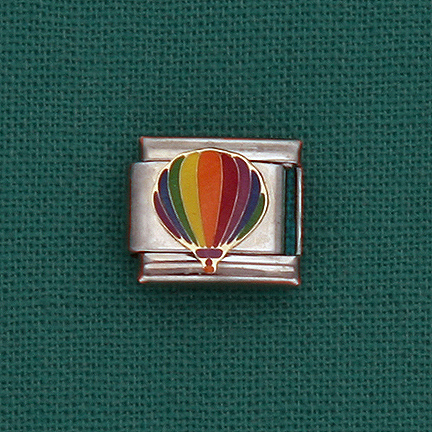 Stainless Steel Italian Charm - Stripes