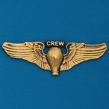 Large Pilot Wings with "CREW" - 3" Large Pilot Wings with "CREW" - 3"